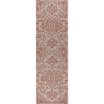 Estrella Bohemian Medallion Textured Weave Indoor/outdoor Runner Rug